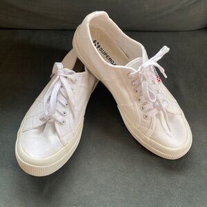 Superega Trainer Lace up Sneakers White size 39.5